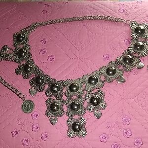 Vintage Elegant Belt Silver Statement